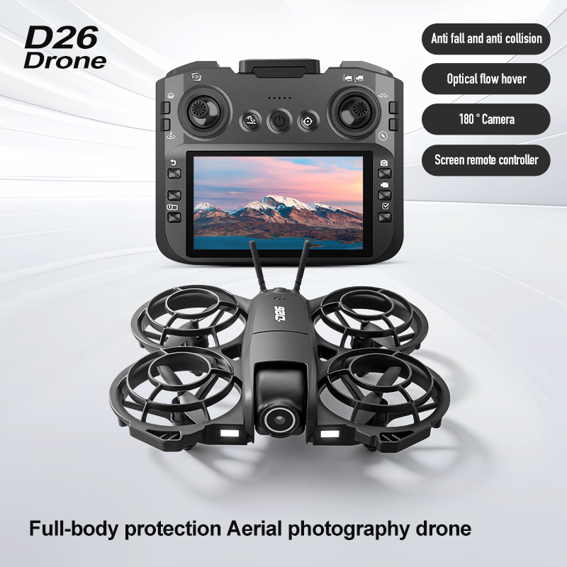 Drone D26 4K Aerial HD 180 °   - Drone Battery Charger ulasan dan harga